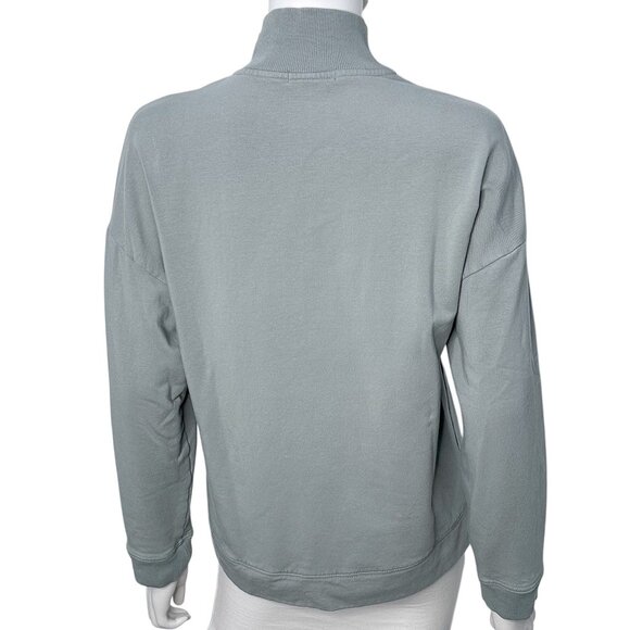 Barefoot Dreams MC Half Zip Long Sleeve Pullover Sweatshirt in Meadow Green Sz M - Picture 4 of 16